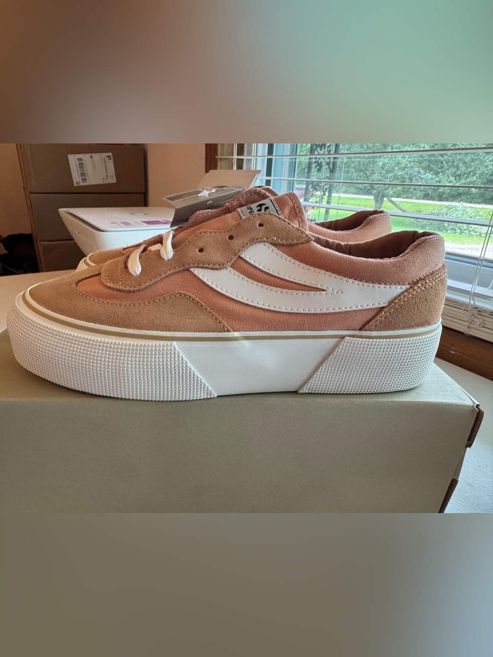 Superga 3041 Revolley Colorblock Platform Dusty Rose/White. Size 8.5 Women’s.